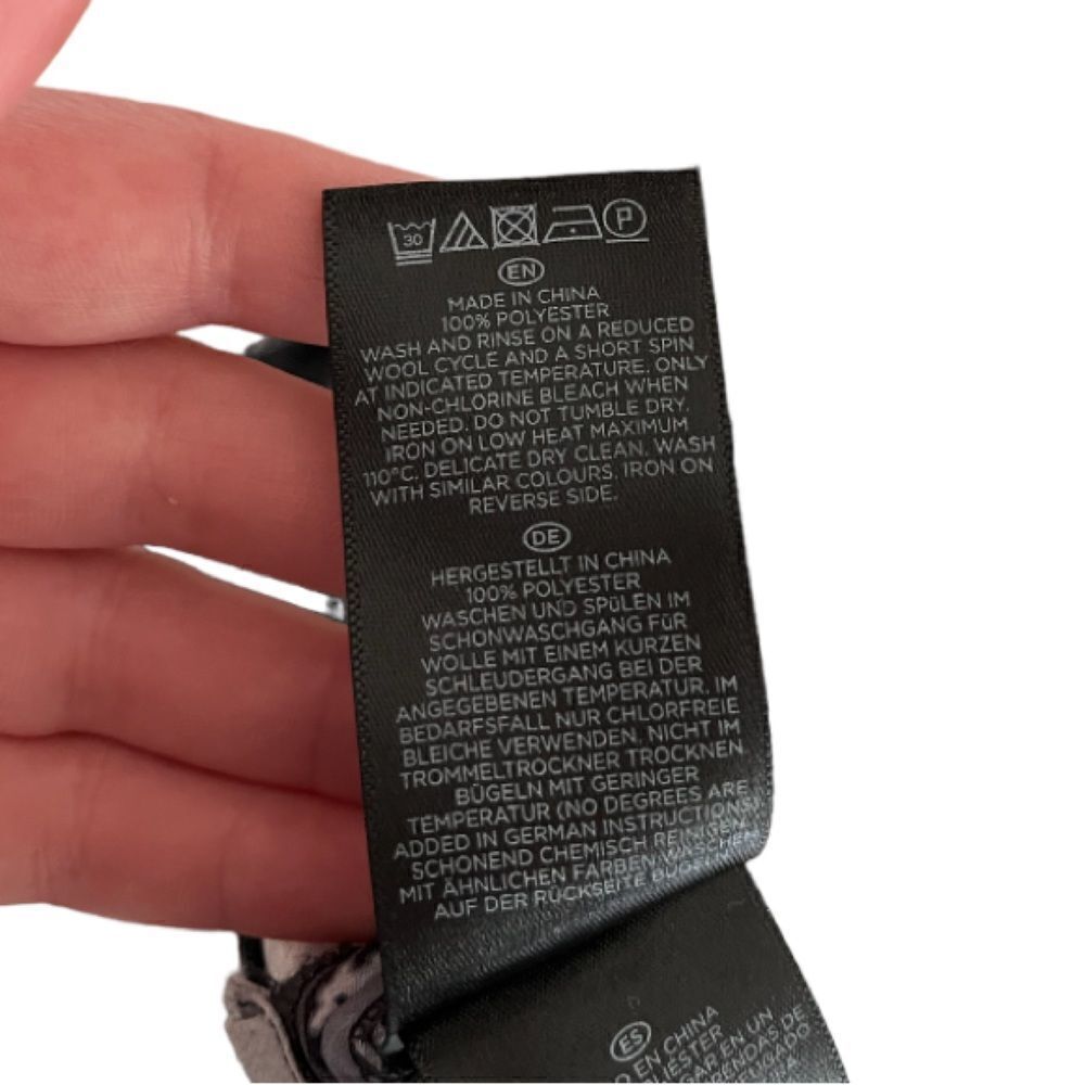 HOBBS | Black & White Wide Leg Floral Trousers (10) - Picture 5 of 5